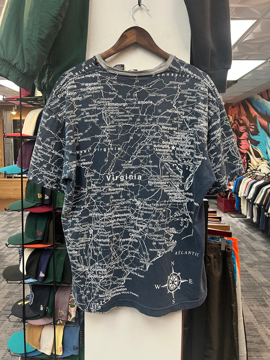 Vintage Virginia Map T-Shirt