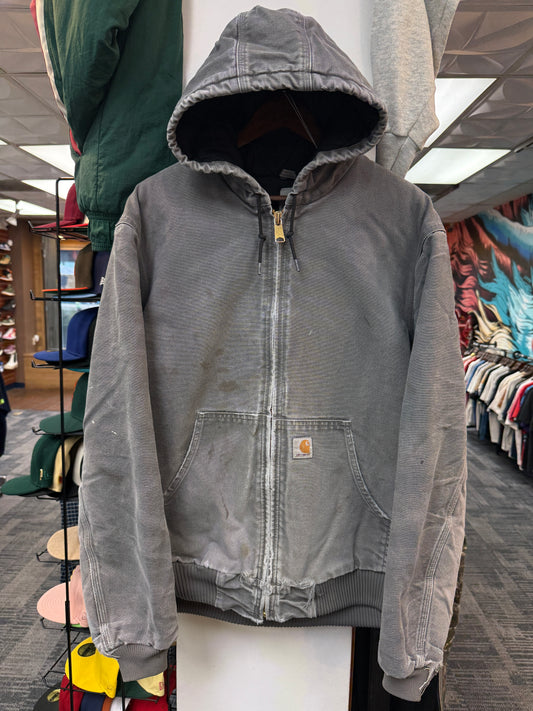 Vintage Carhartt Grey Hooded Jacket