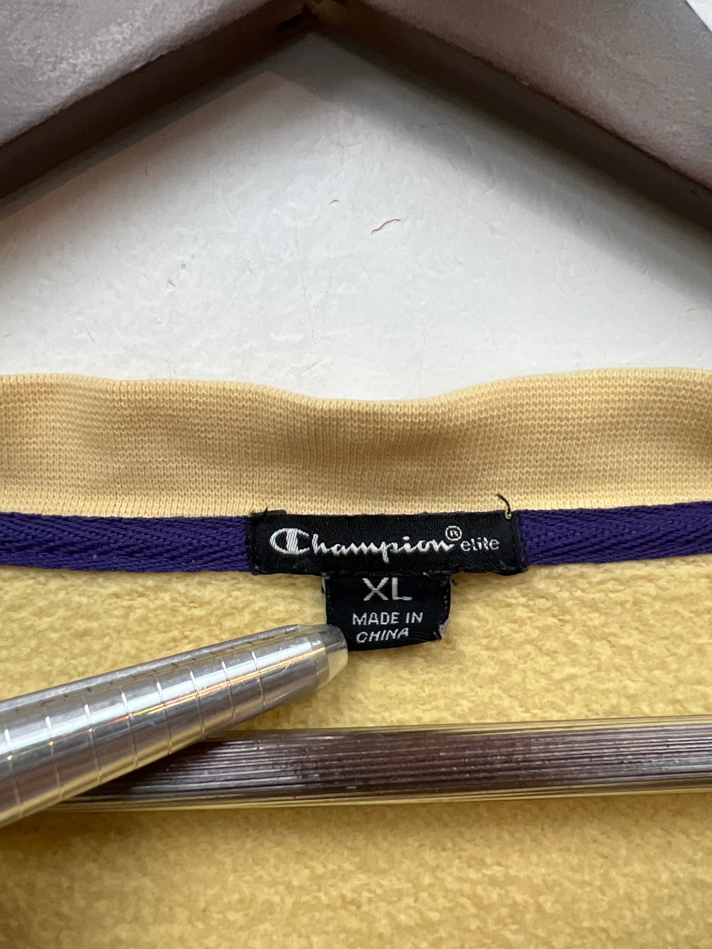 Vintage Champion Yellow UW Crewneck