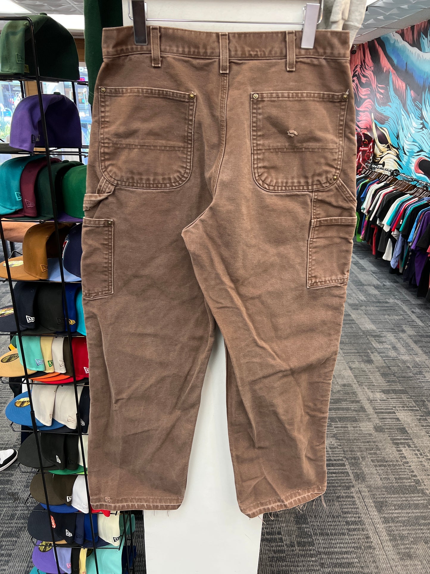 Carhartt Brown Double-Knee Work Pants