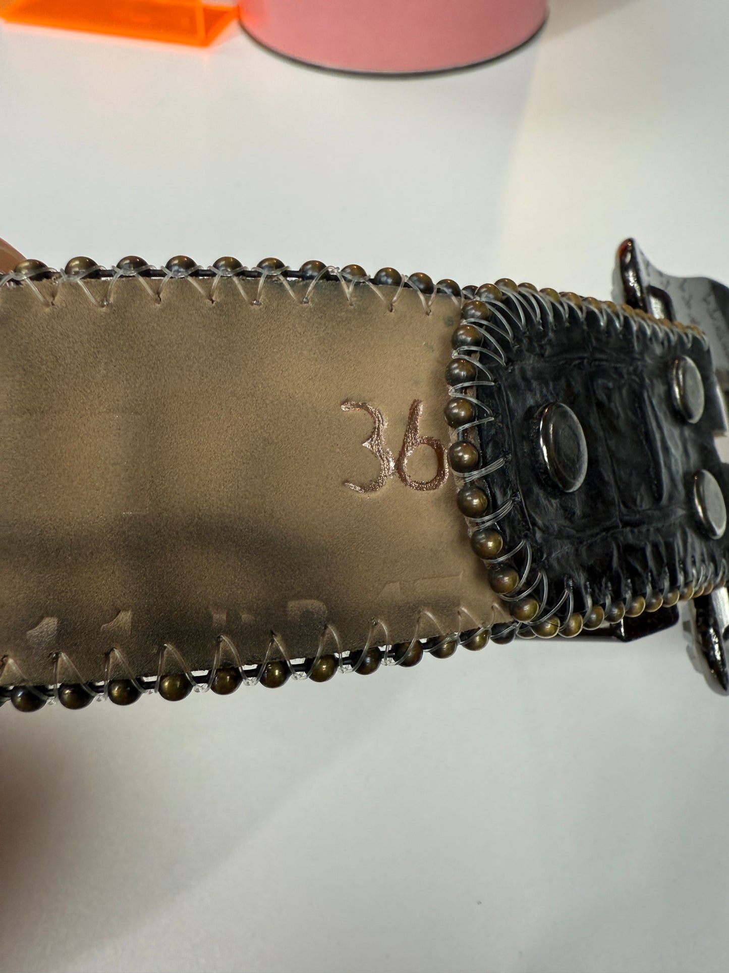 B.B. Simon Croc Belt