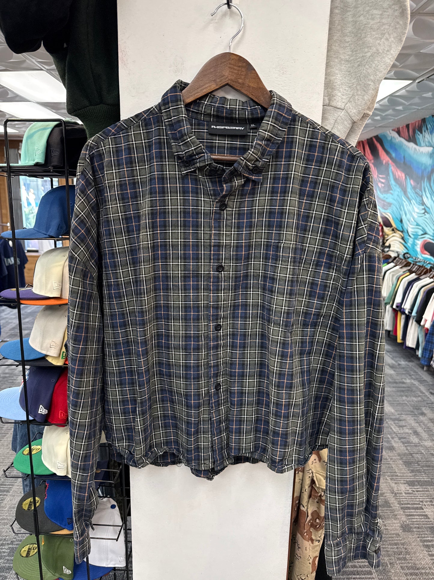 GV Raspberry Hills Green/Navy Flannel