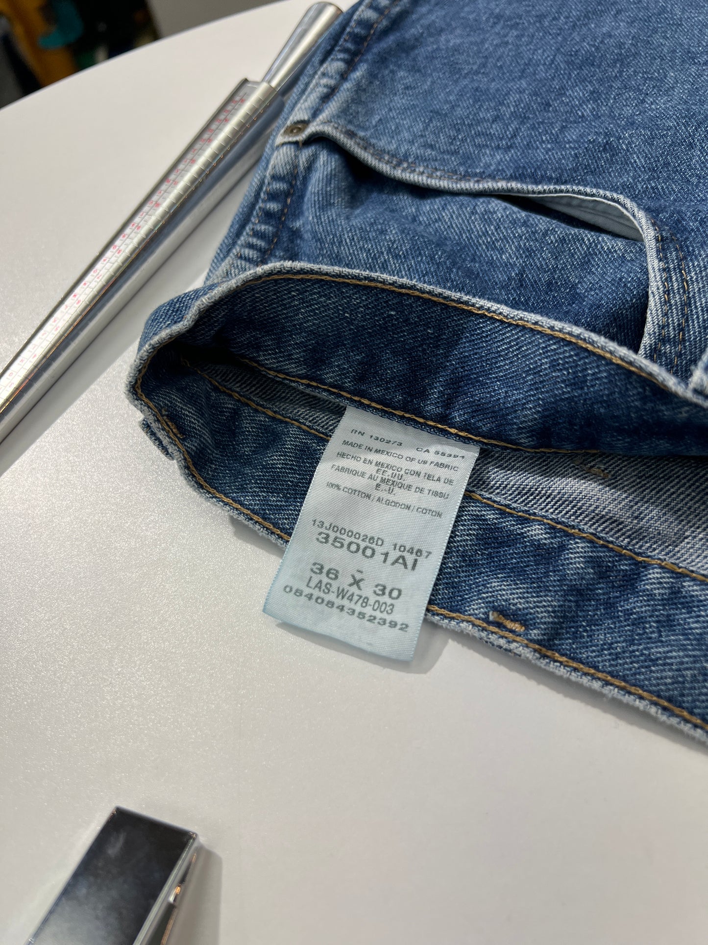 Custom Wrangler Flared Cut Denim Shorts