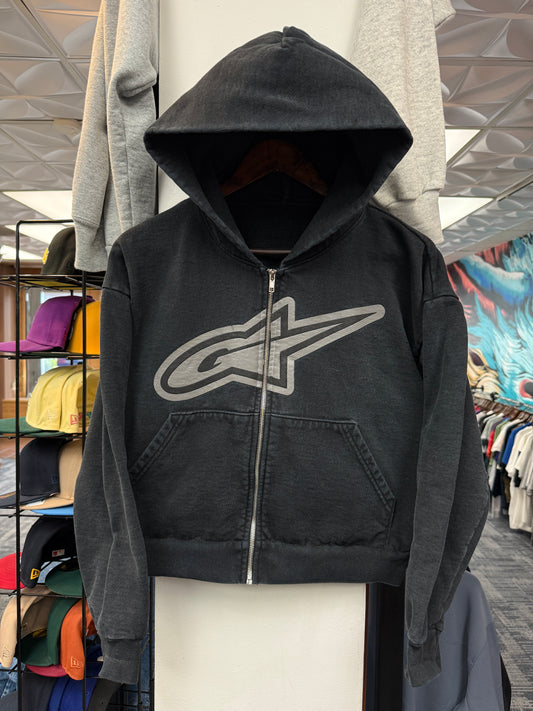 GV Black Cropped Hoodie