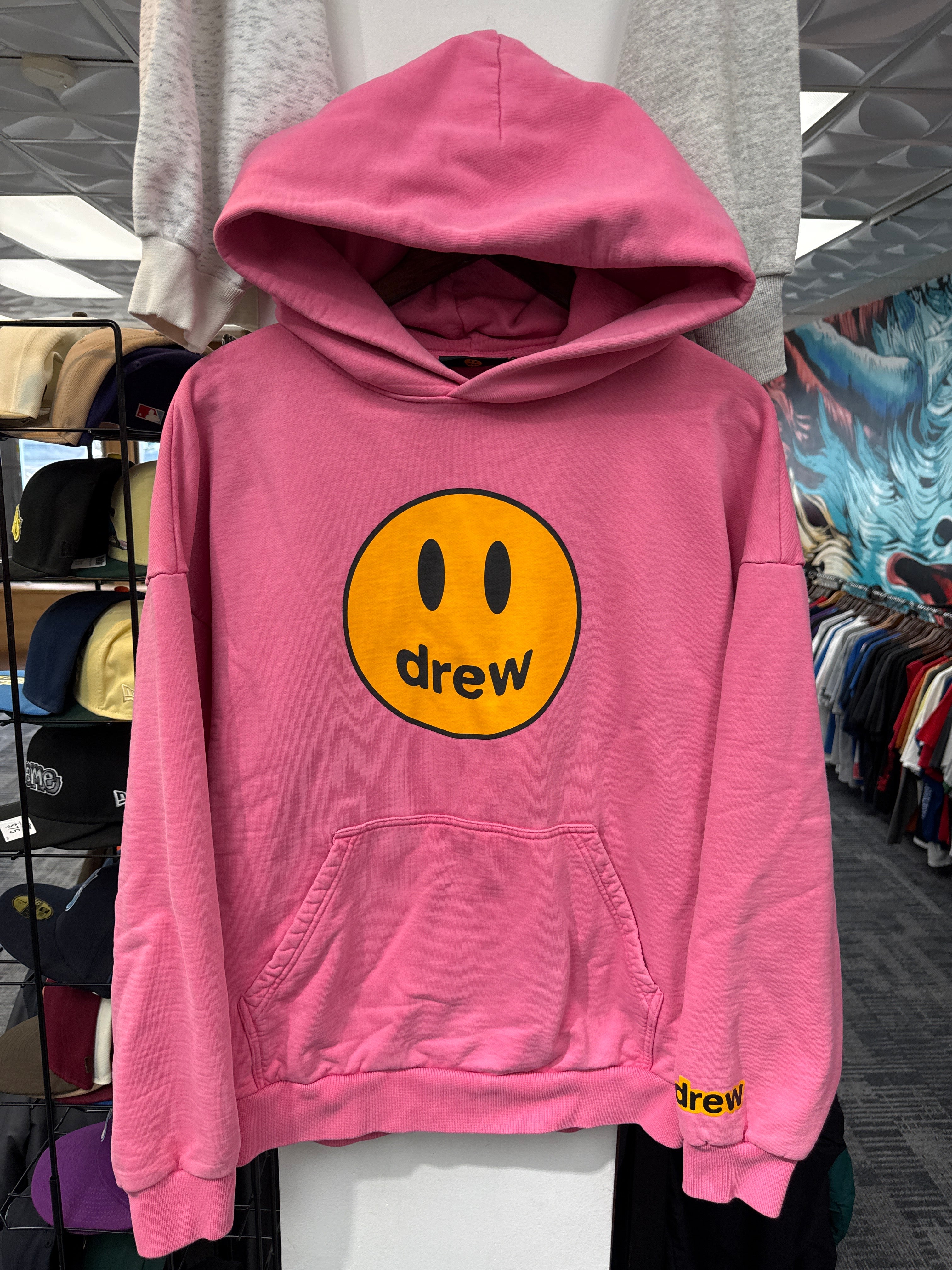 Drew House Pink Smiley Hoodie – Rush Hour
