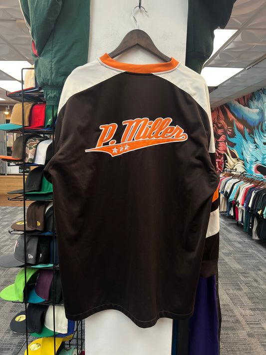 Y2K P Miller Orange and Brown Jersey