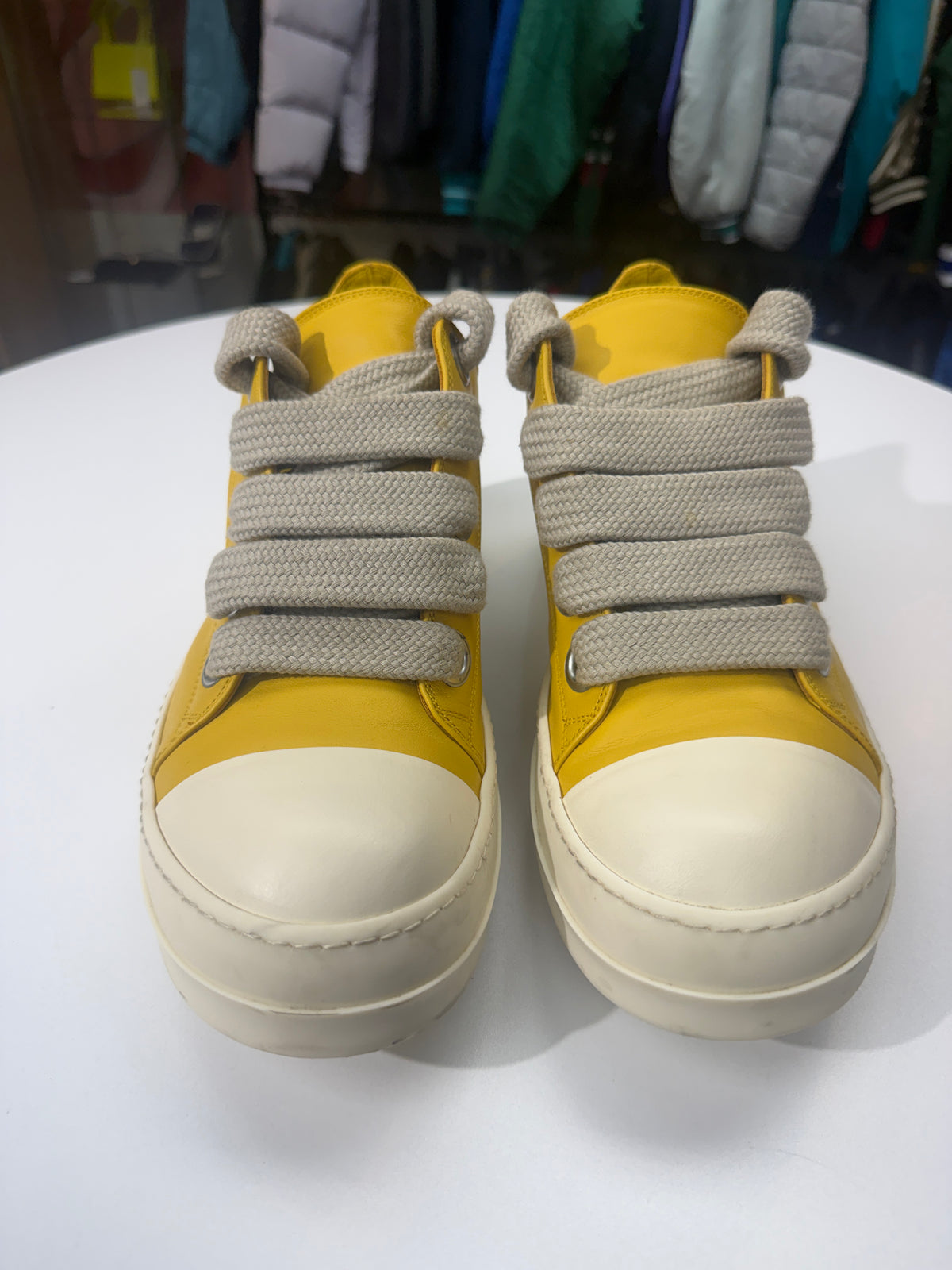 Preowned Lemon Jumbo Lace Low Rick Owens Porterville