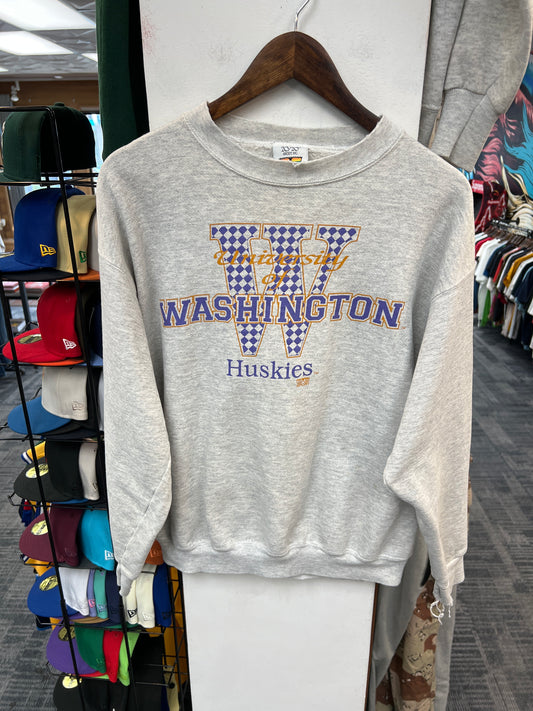 Vintage UW Huskies Grey Crewneck