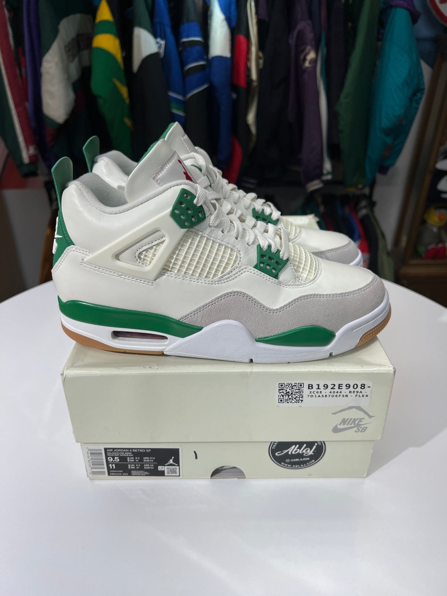 VNDS Jordan 4 Retro SB Pine Green