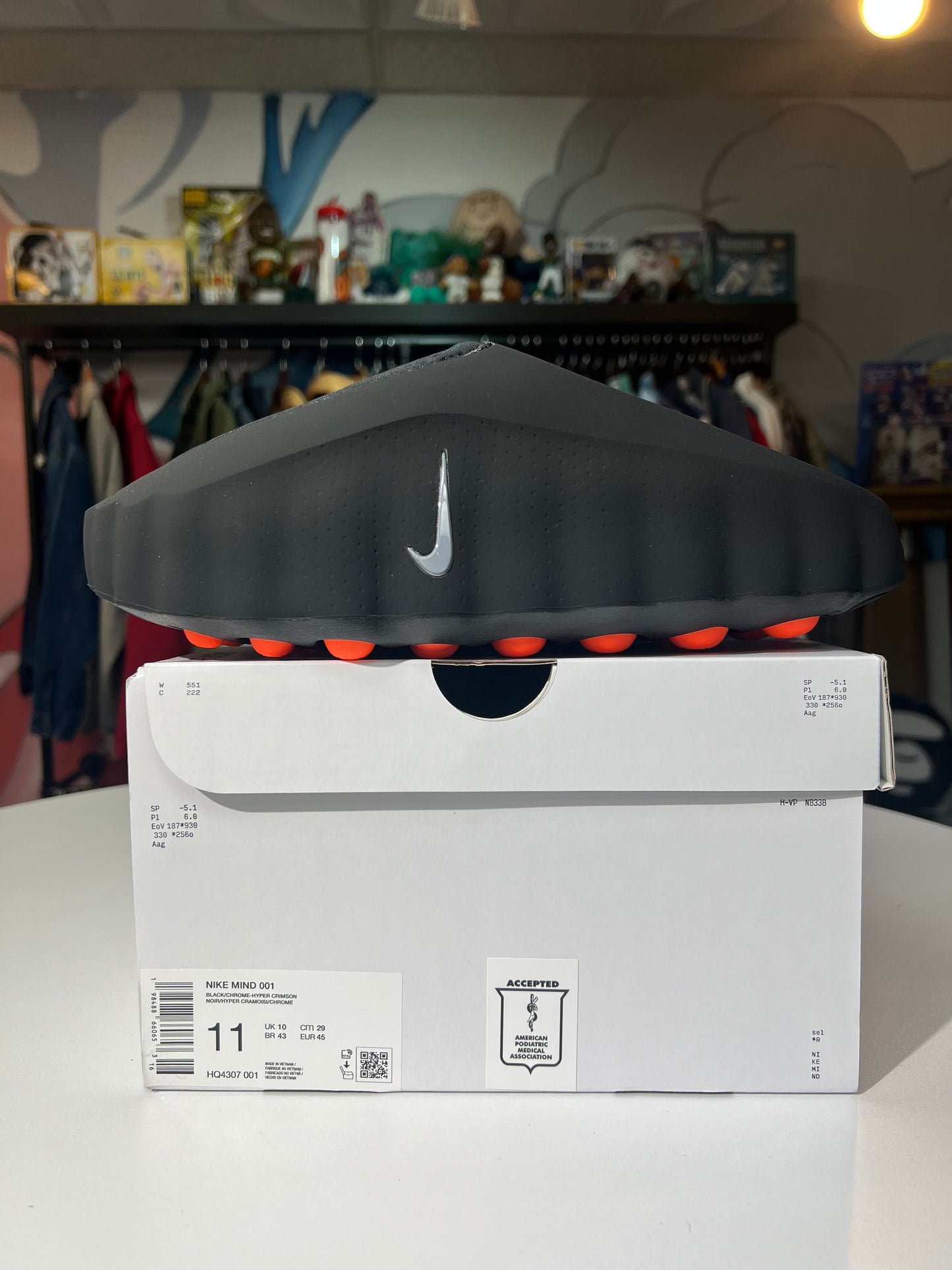 New Nike Mind 001 Slide Black Chrome