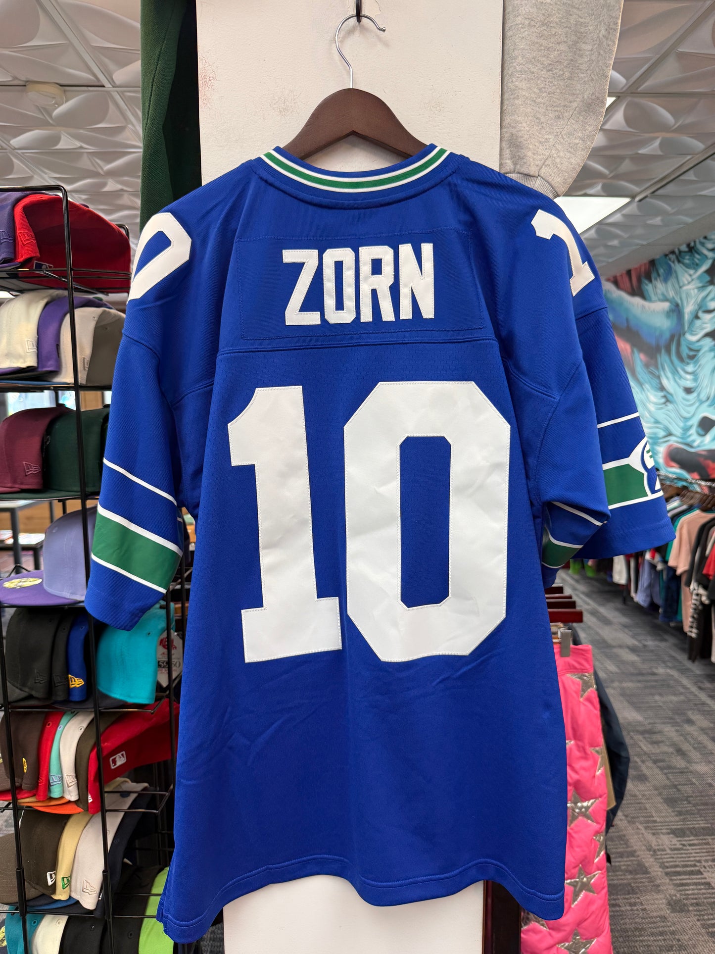 New Nike Jim Zorn Throwback Seahawks Jersey