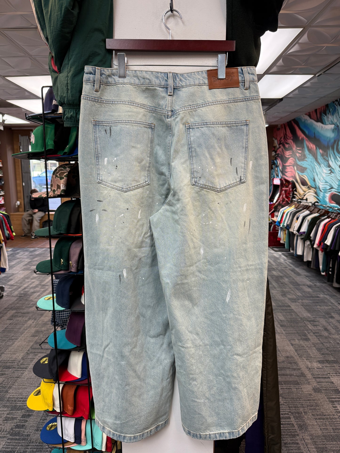 New Baggy Paint Splatter Jeans