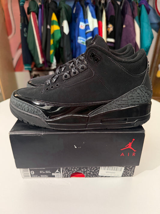 Preowned Black Cat Jordan 3 (2025)