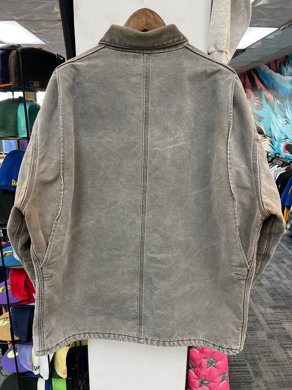 Carhartt Blanket Lined Chore Jacket Faded Grey