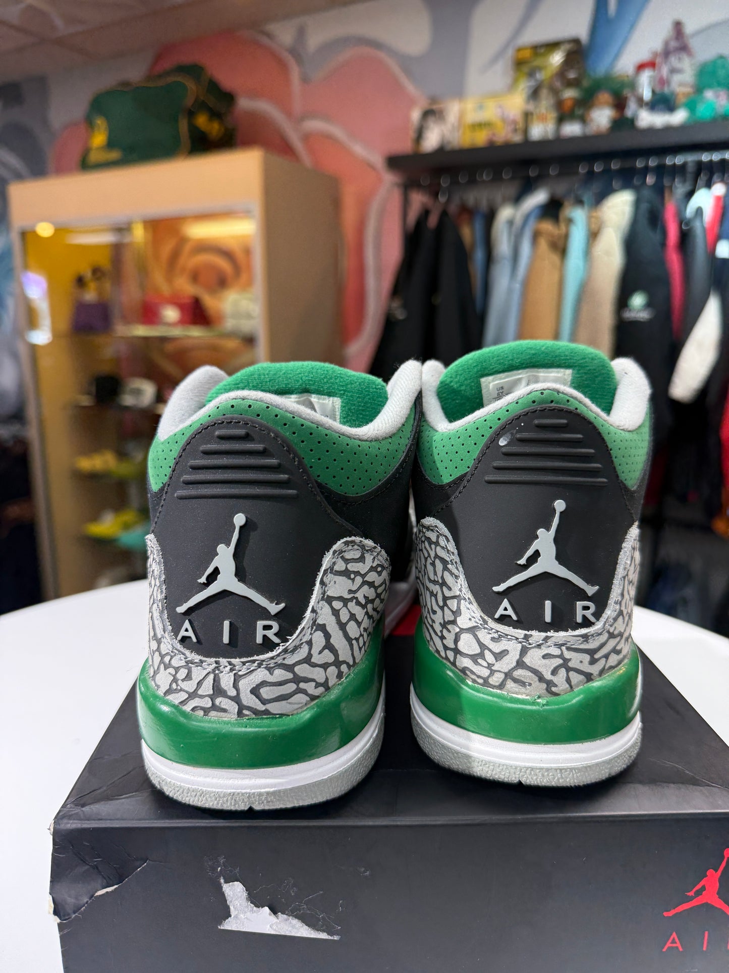 Preowned Pine Green Jordan 3