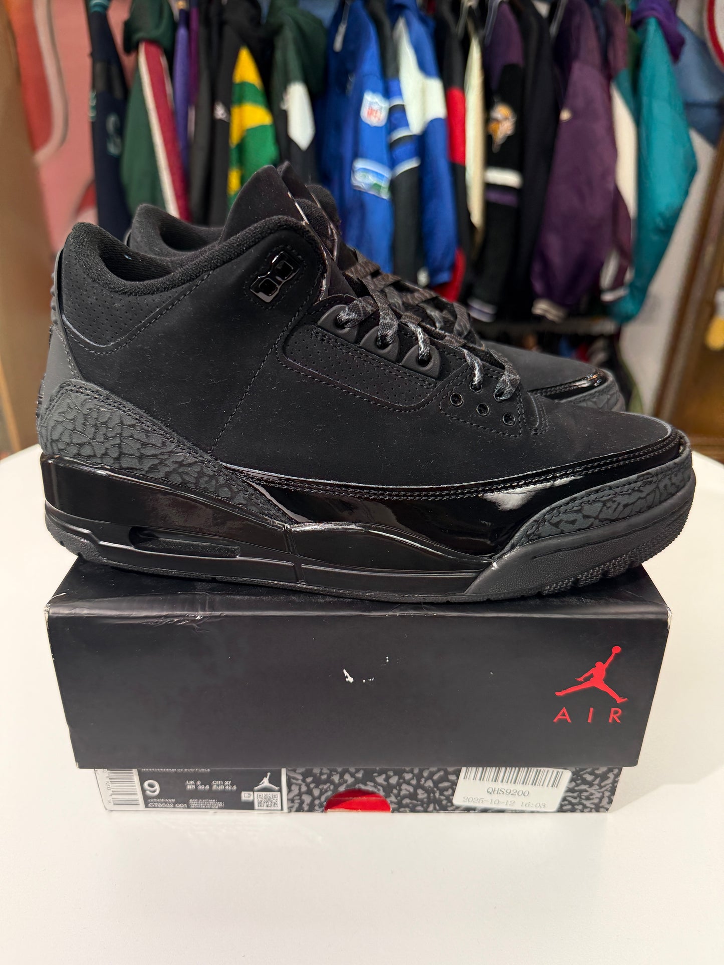 Preowned Black Cat Jordan 3 (2025)