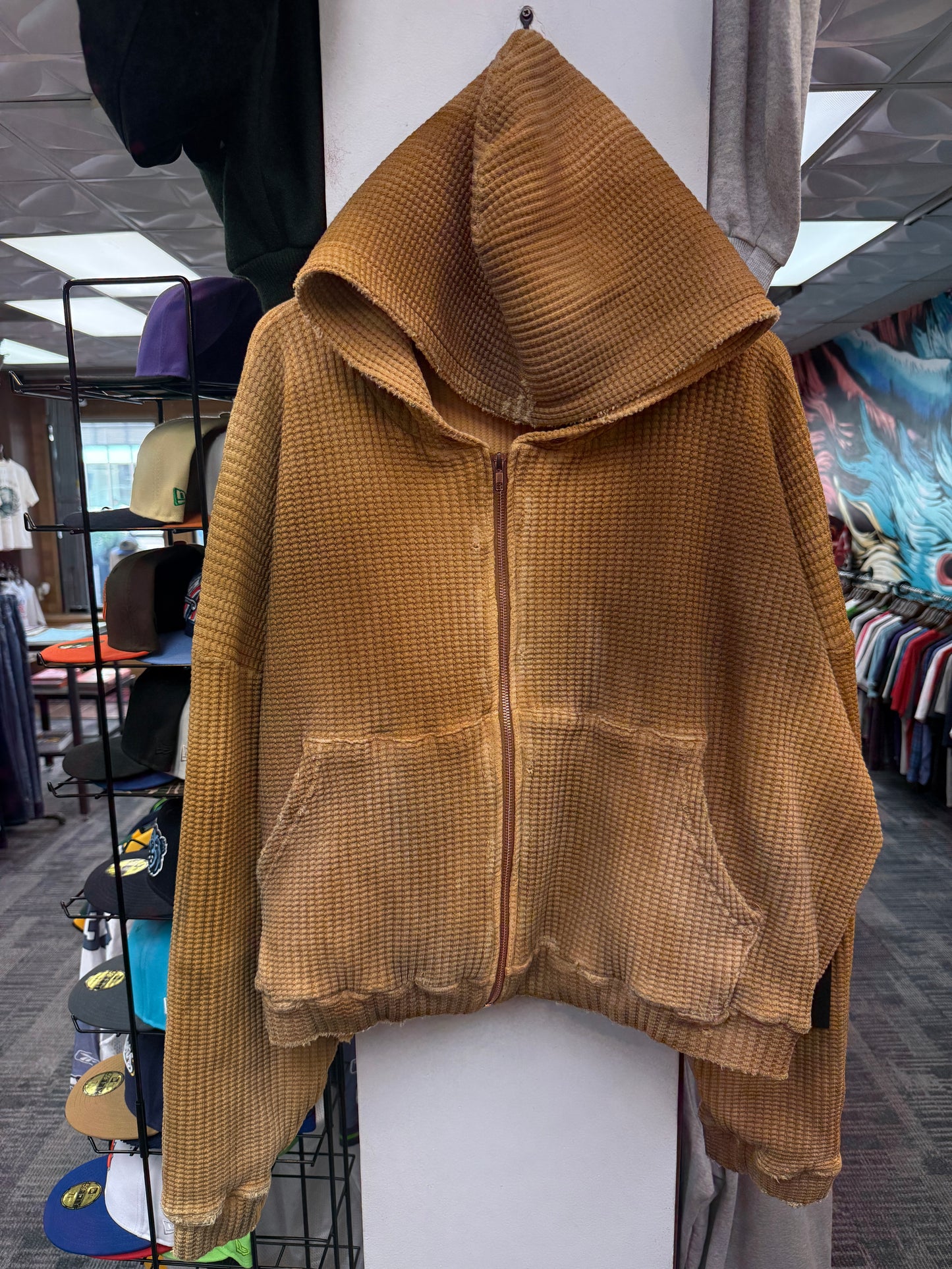 New GV Rasperry Hills Waffle Knit Zip Hoodie