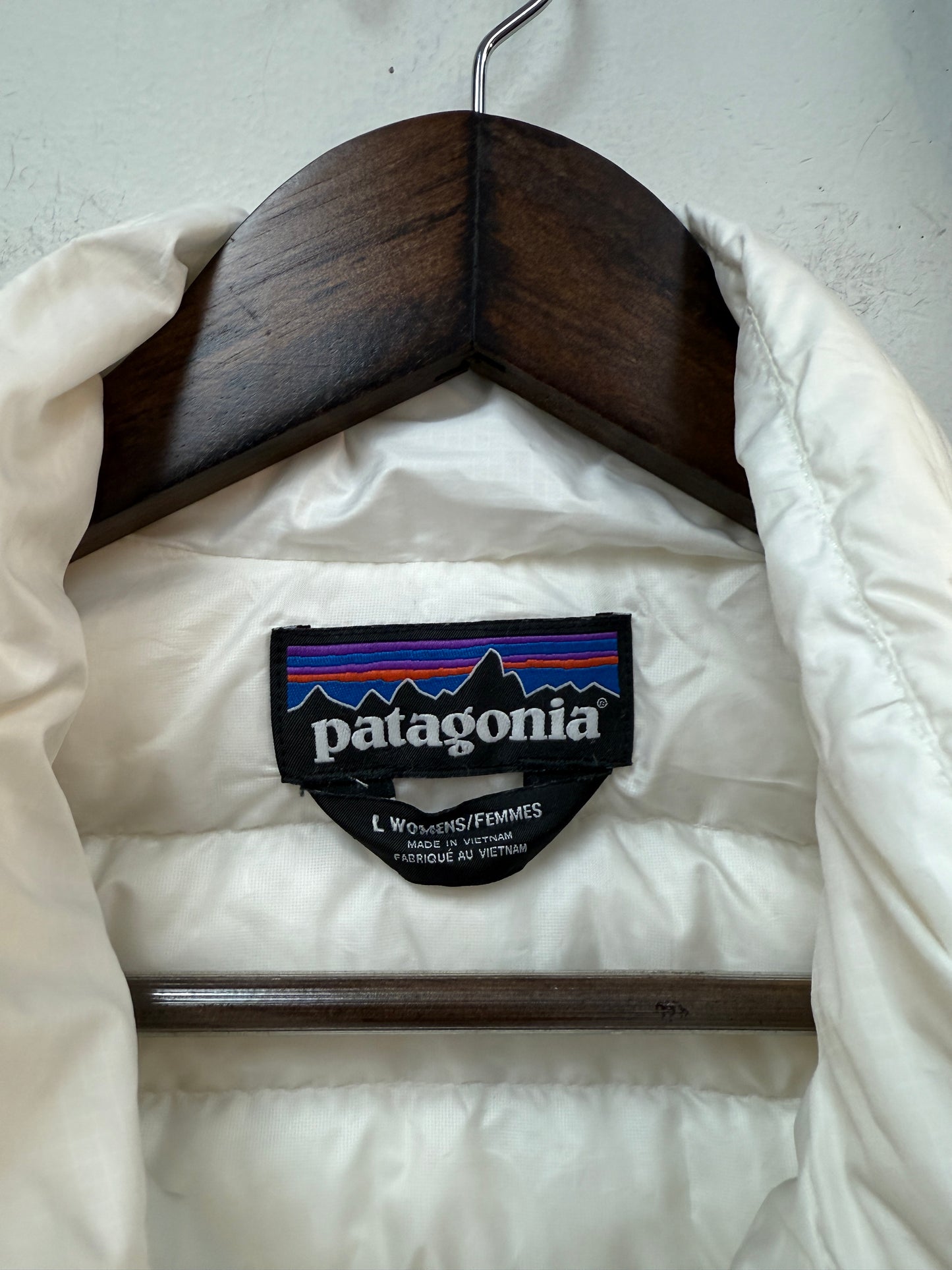 Patagonia White Puffer Vest
