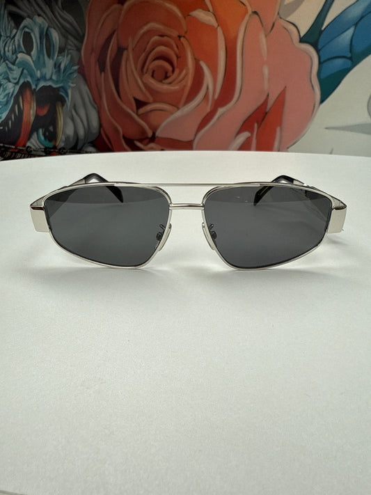 Celine Triomphe Pilot Metal Sunglasses