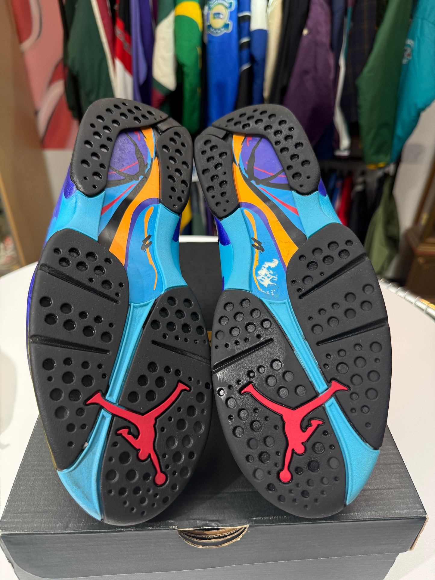 Preowned Aqua Jordan 8 (2015)