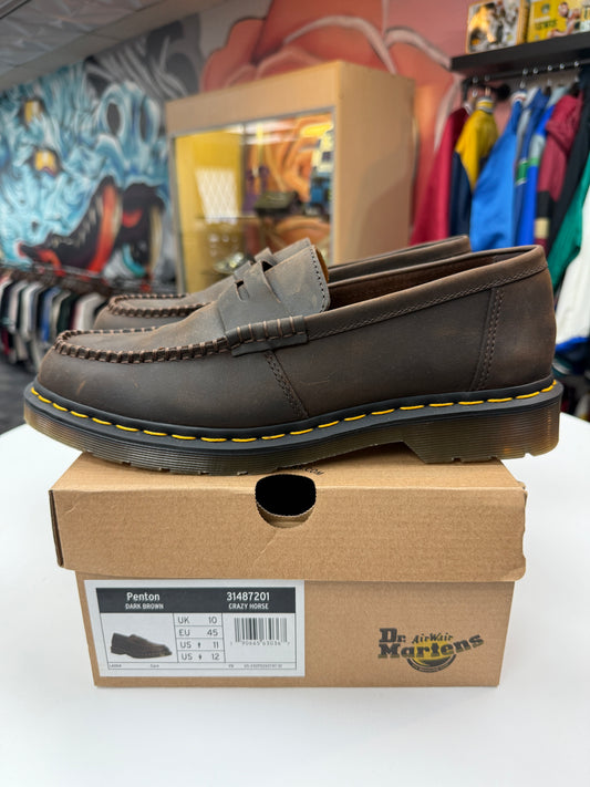 Preowned Crazy Horse Leather Dr. Marten Loafers