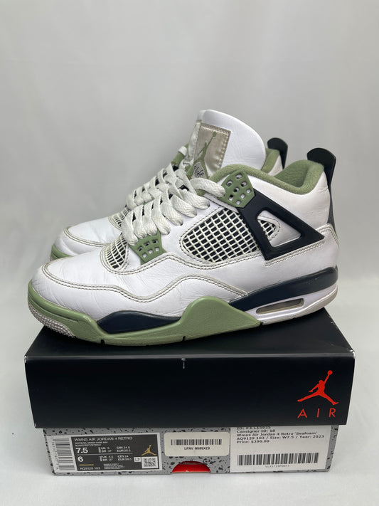 Preowned Jordan 4 Seafoam