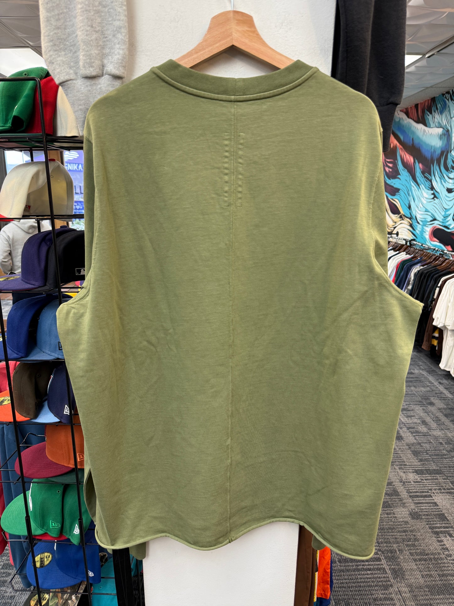 New Rick Owens DRKSHDW Olive Longsleeve