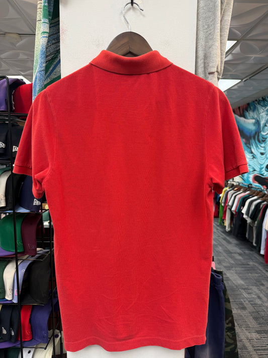 Stone Island Red Pique Polo Shirt