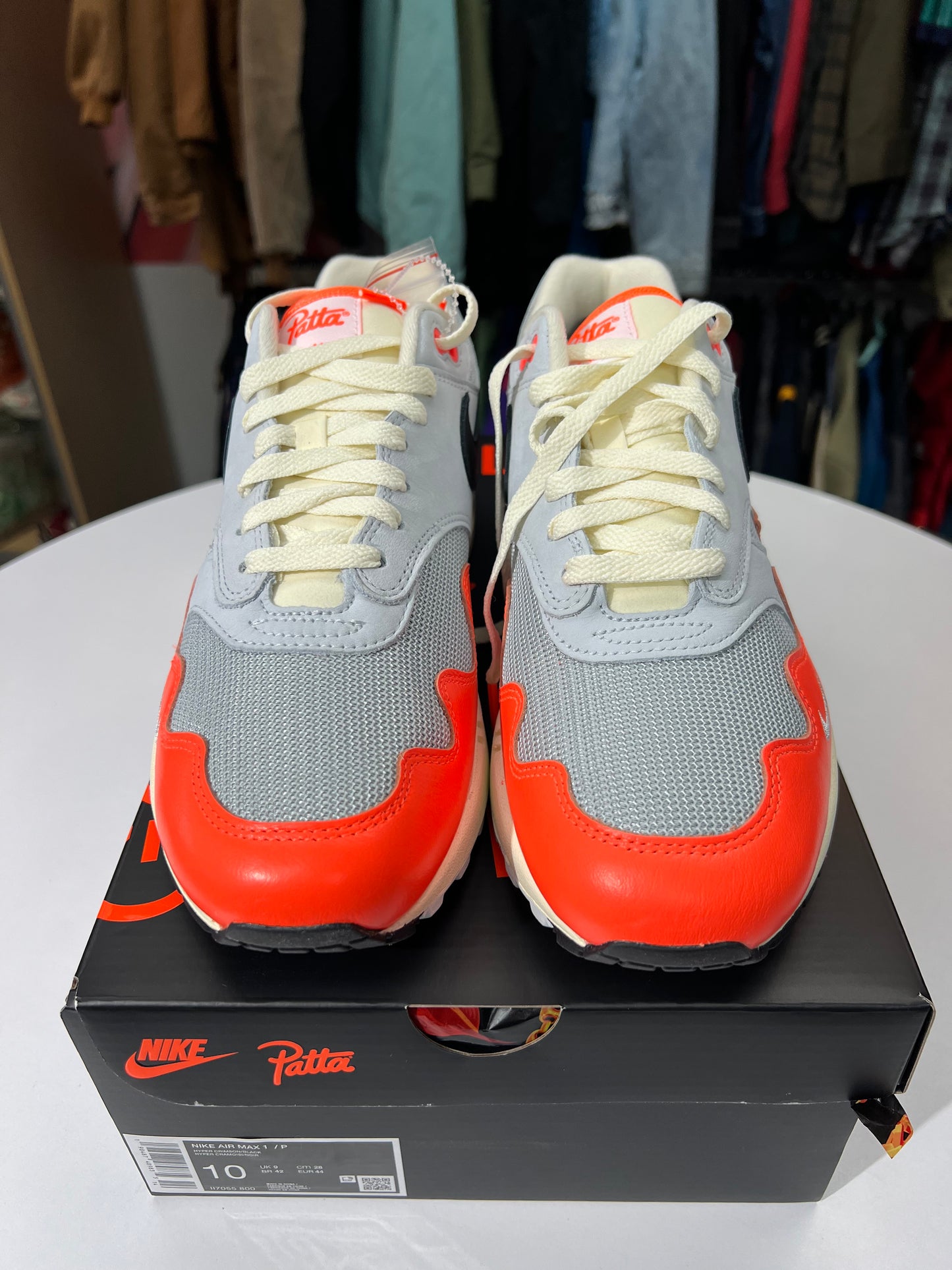 New Nike Air Max 1 Patta Waves Hyper Crimson