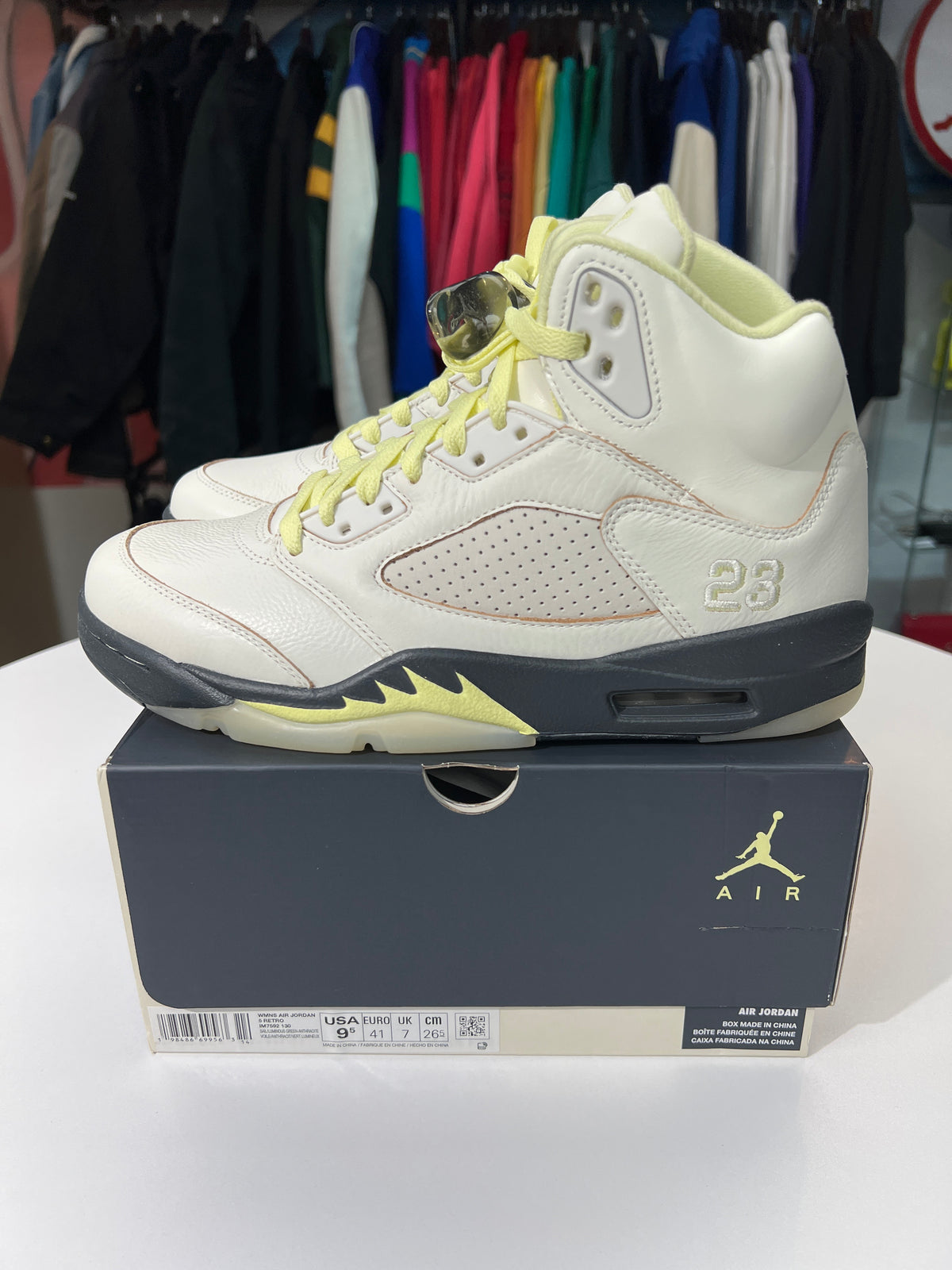 New Jordan 5 Retro Luminous Green