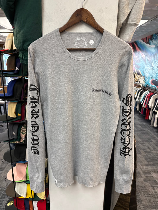New Chrome Hearts Scroll Logo Thermal Long Sleeve