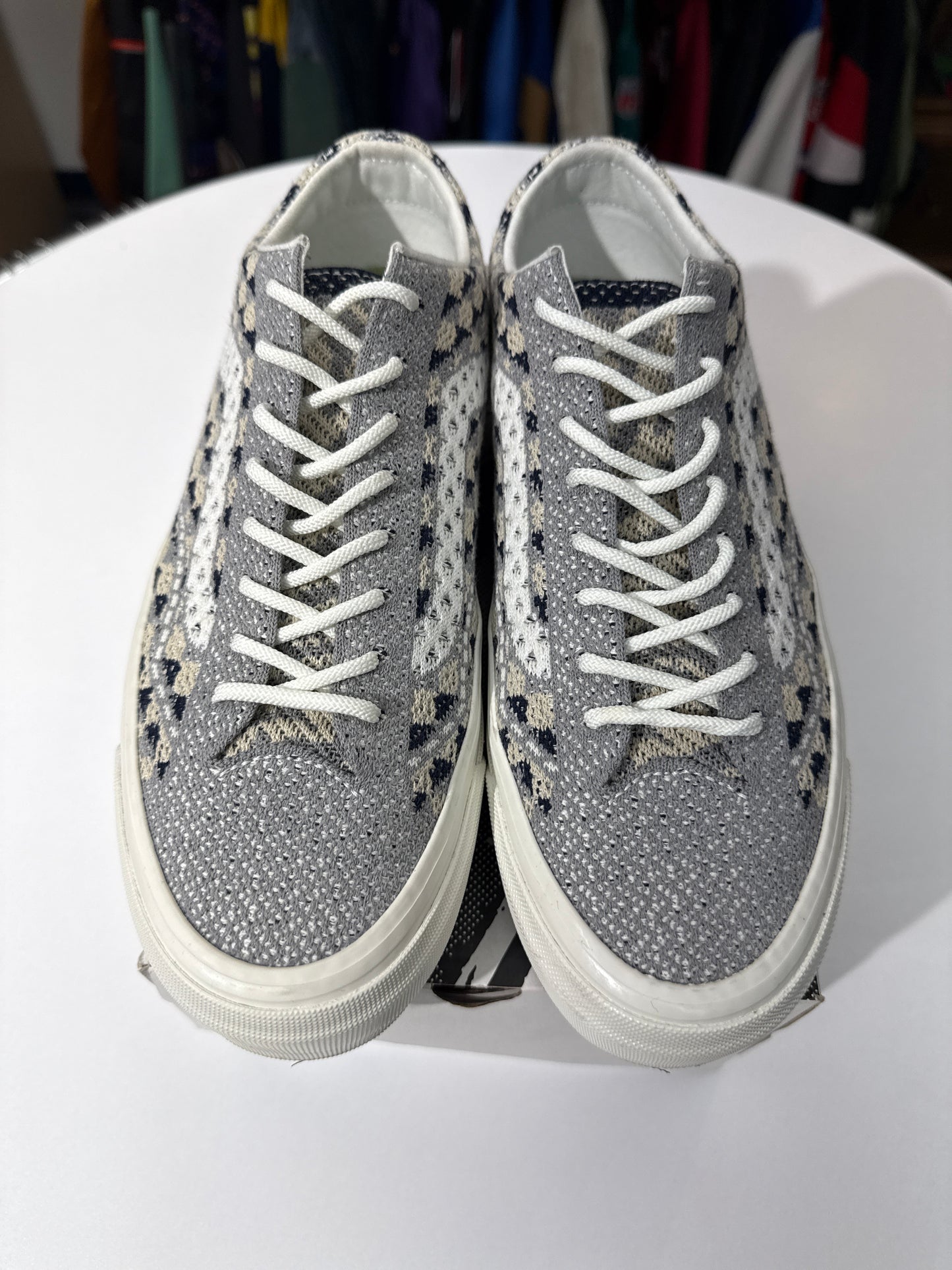 Preowned Vans Premium LX Old Skool 36 Geo Check Grey
