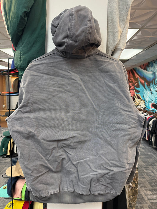 Vintage Carhartt Grey Hooded Jacket
