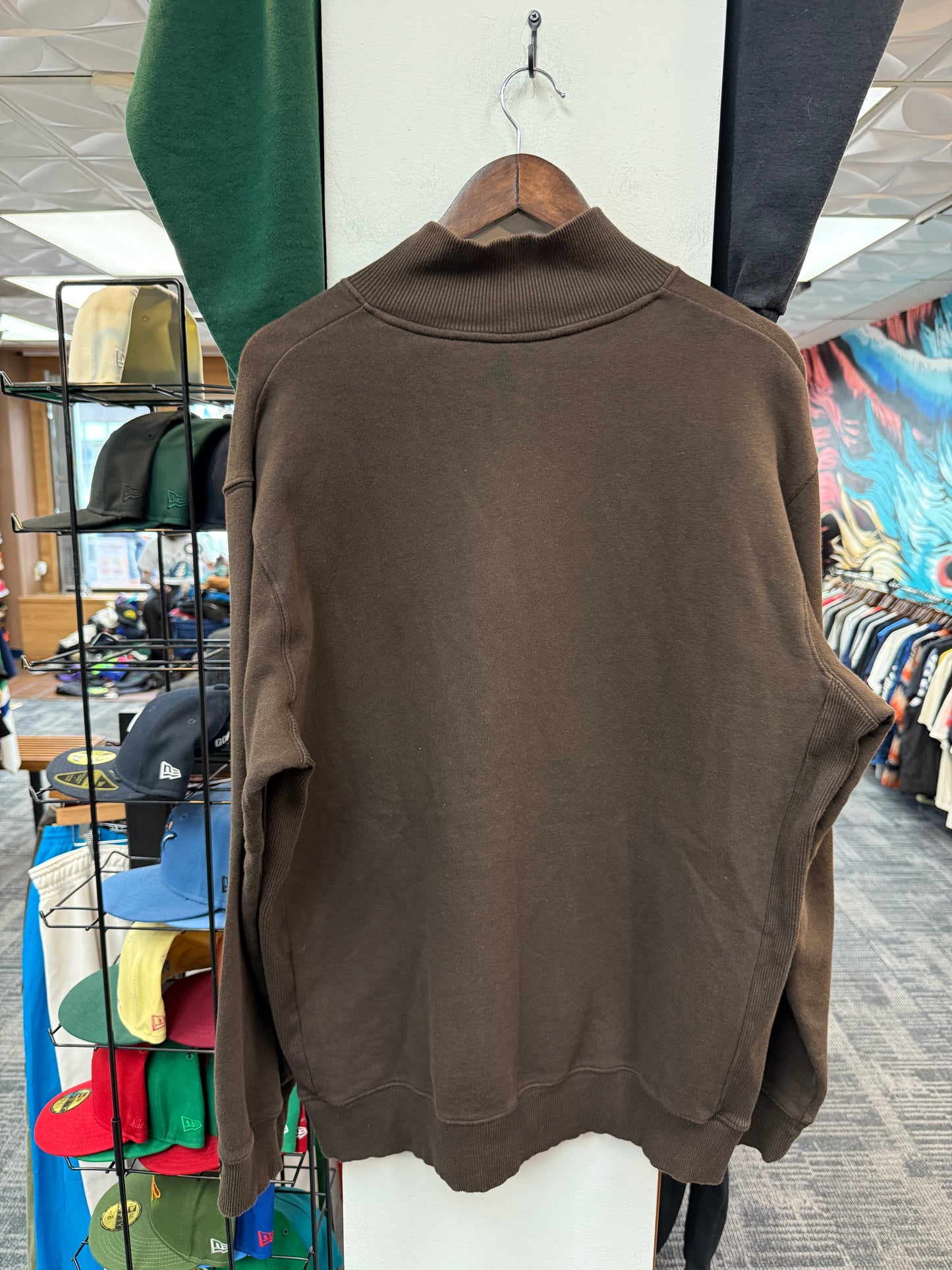 New Timberland Brown Quarter Zip