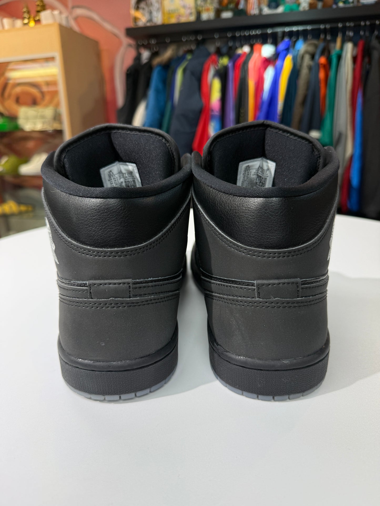 Preowned Black Metallic Reimagined Jordan 1 Mid