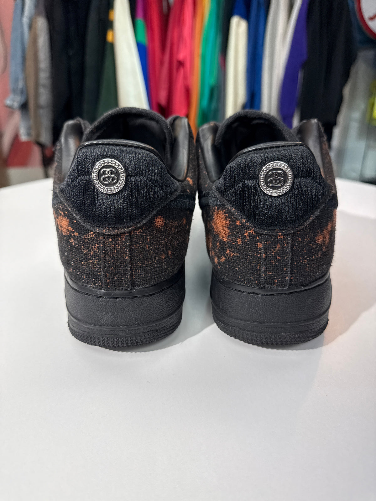 Preowned Nike x Stussy AF1 Dyed Black