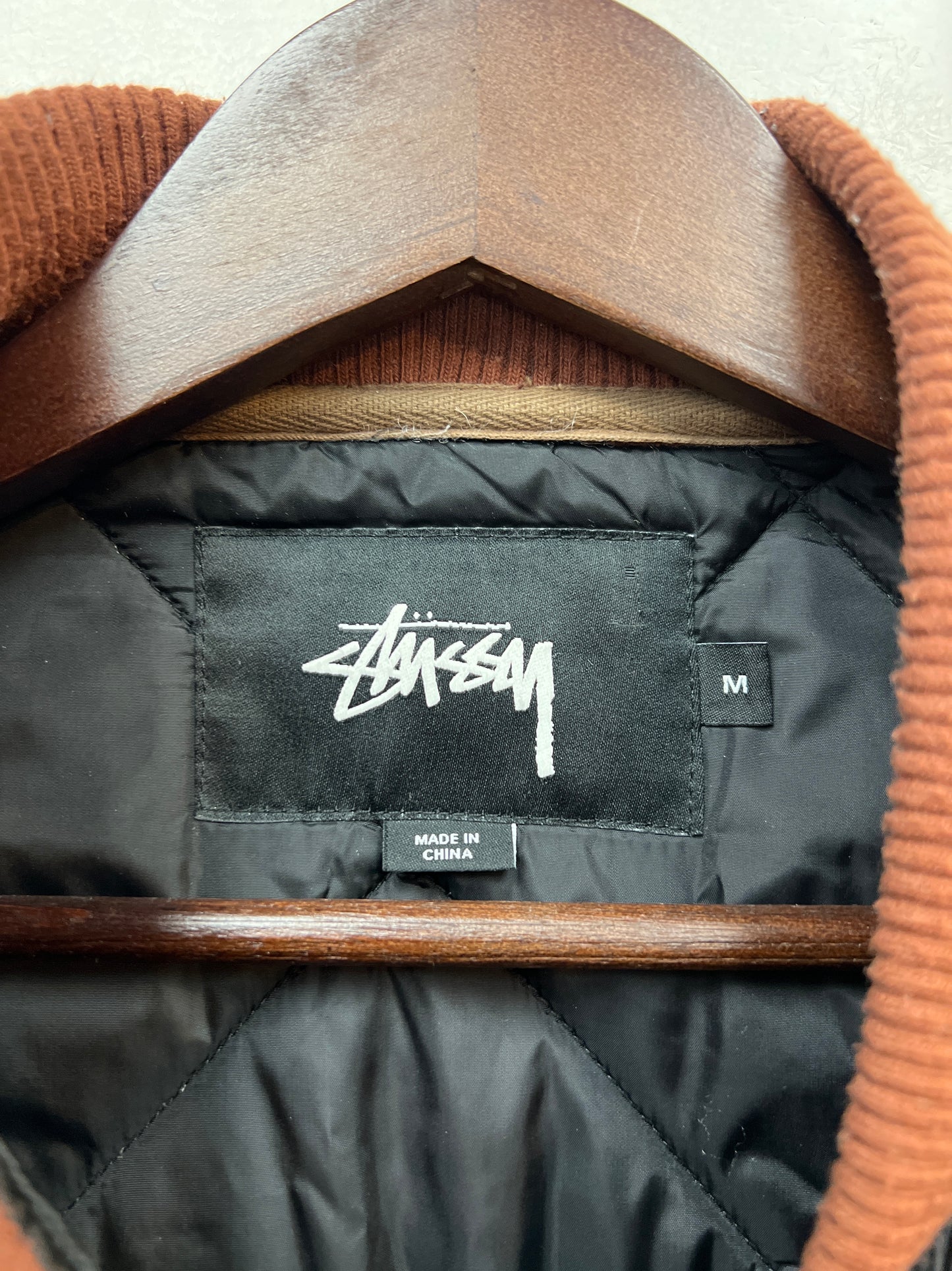 Stussy Women Barriers Black Quilted Jacket