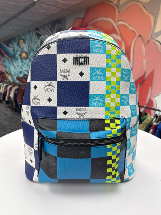 MCM Stark Checkerboard Backpack