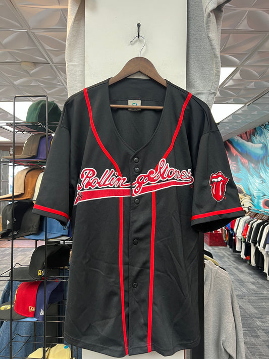 Vintage Liquid Blue Rolling Stones Baseball Jersey