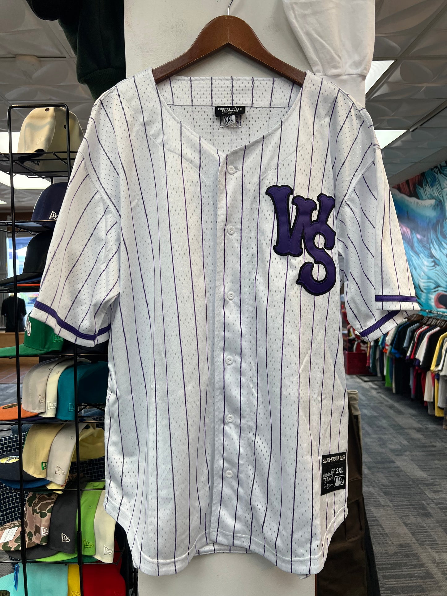 Winston-Salem Dash Pinstripe Baseball Jersey