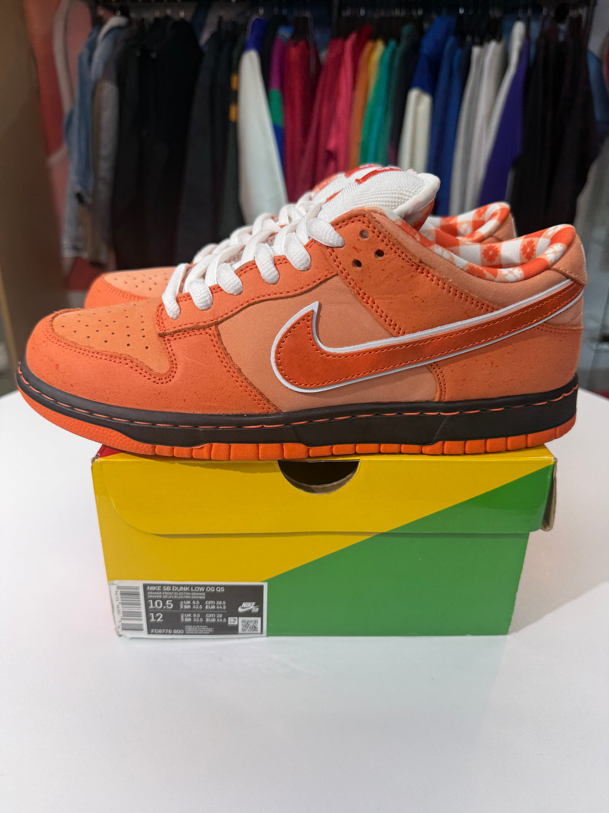 Preowned Orange Lobster Nike SB Dunk Low
