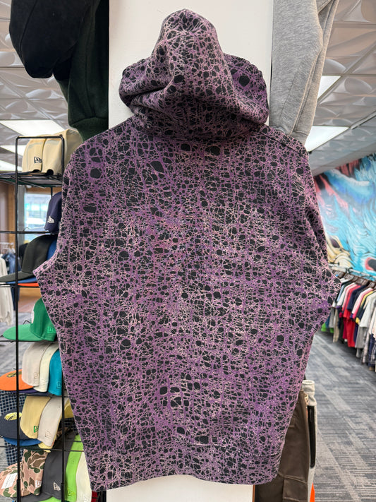 Supreme Purple Marble Hoodie