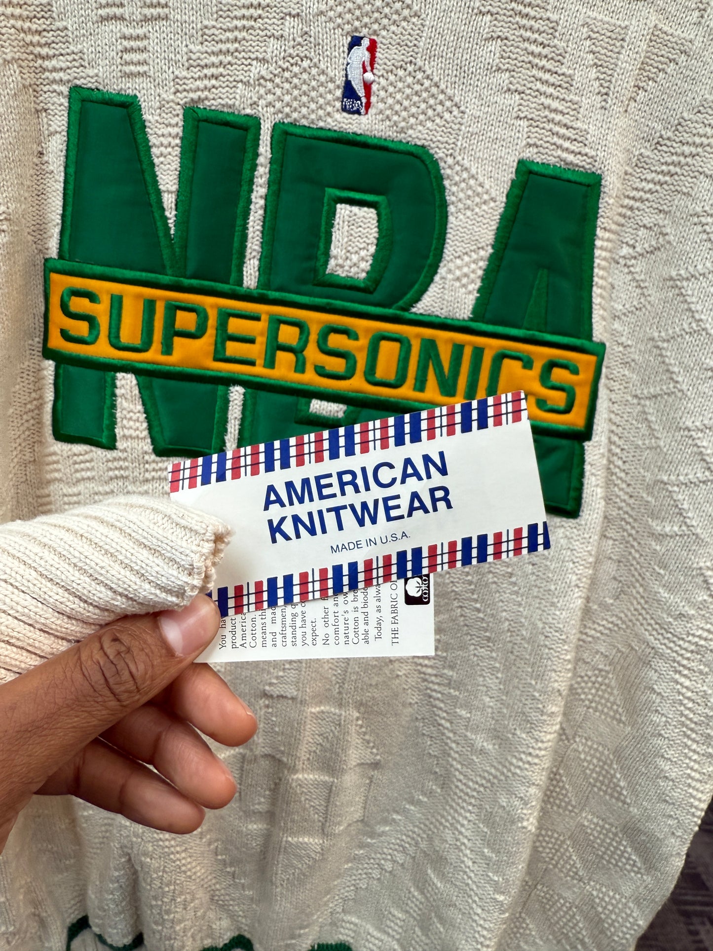 New Vintage Sonics Cable Knit Sweater