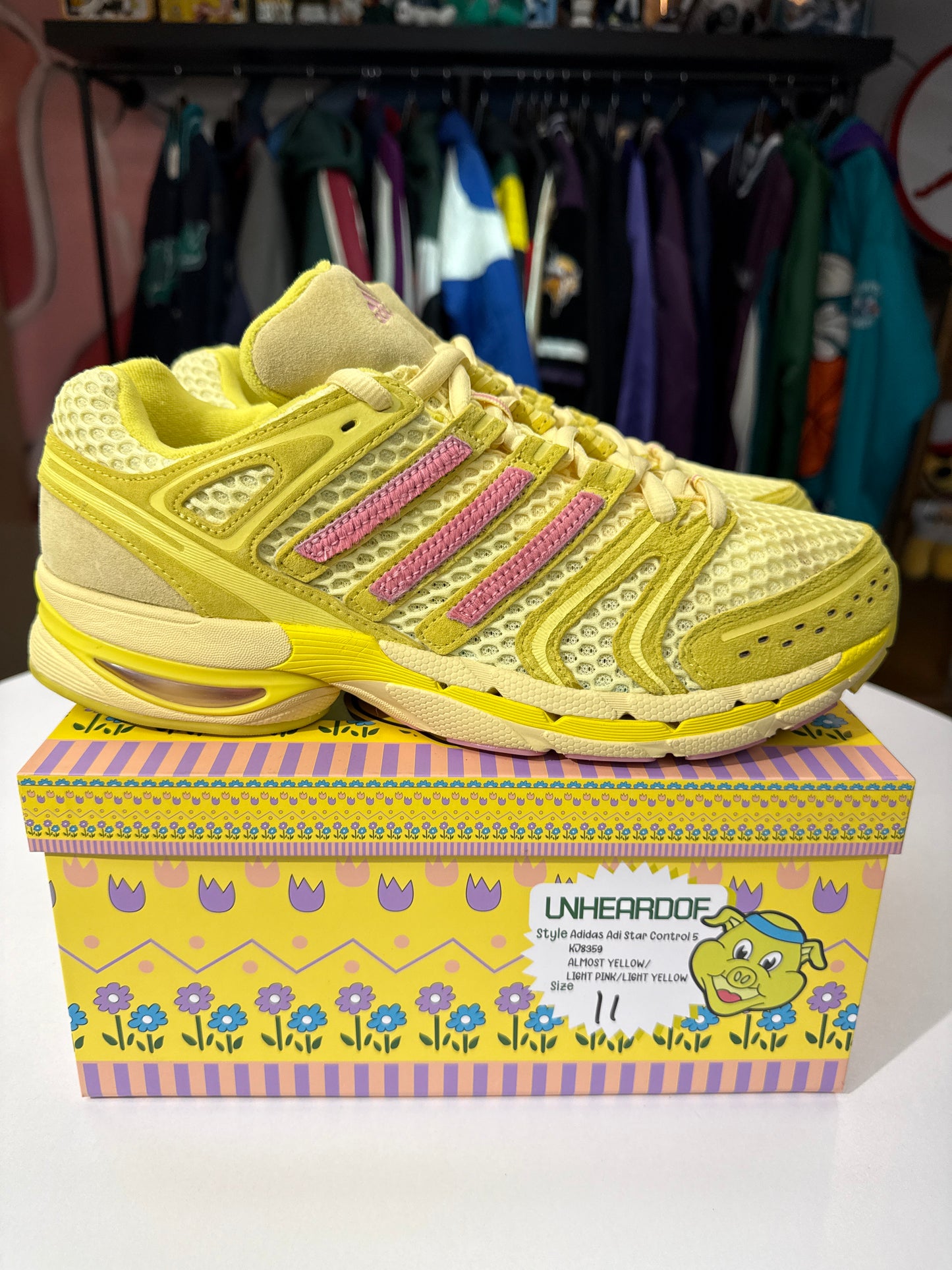 Preowned Adidas Adistar Control 5 Unheardof Pork Chop Piggy Runner 2.0 Cheeseburger