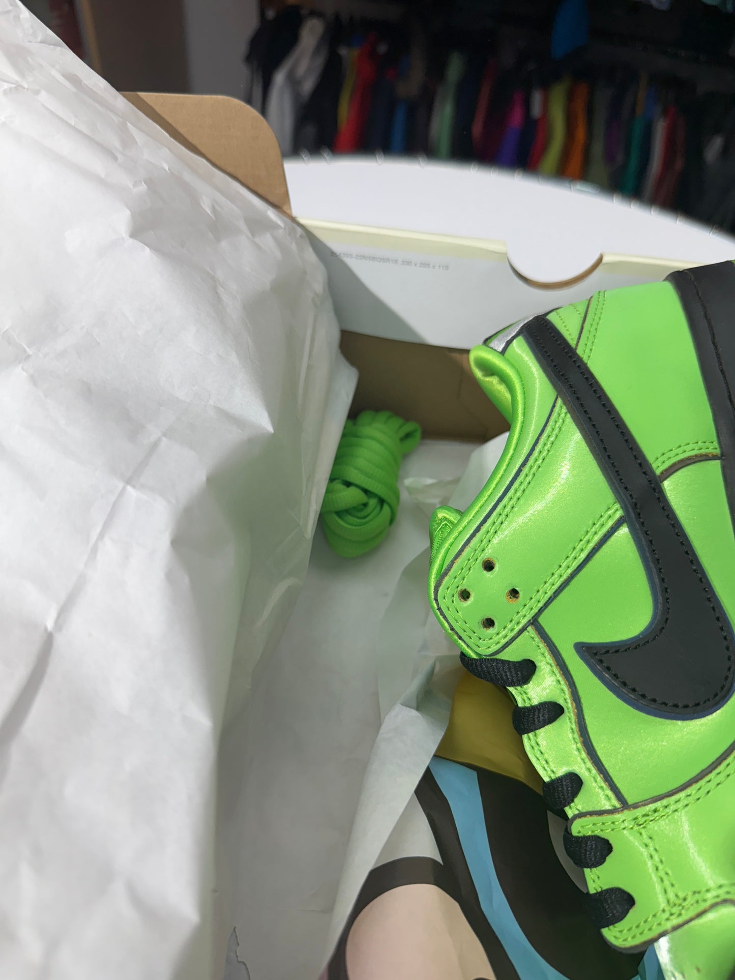 Preowned Buttercup Powerpuff Girls Nike SB Dunk Low