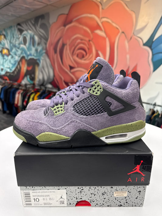 Preowned Jordan 4 Canyon Purple