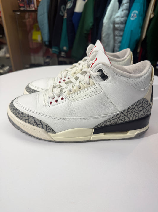 Preowned Reimagined White Cement Jordan 3