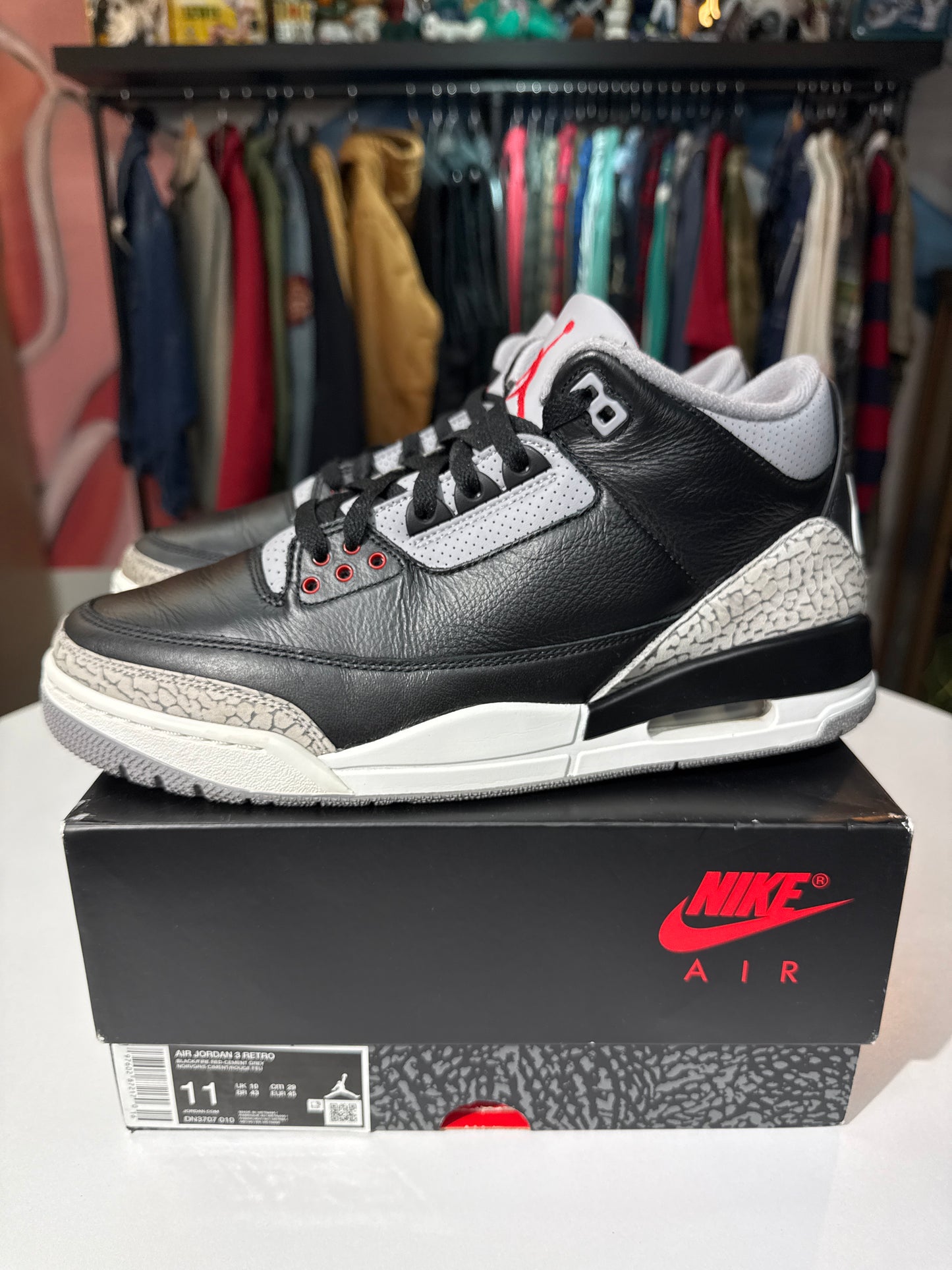 Preowned Jordan 3 Black Cement (2024)