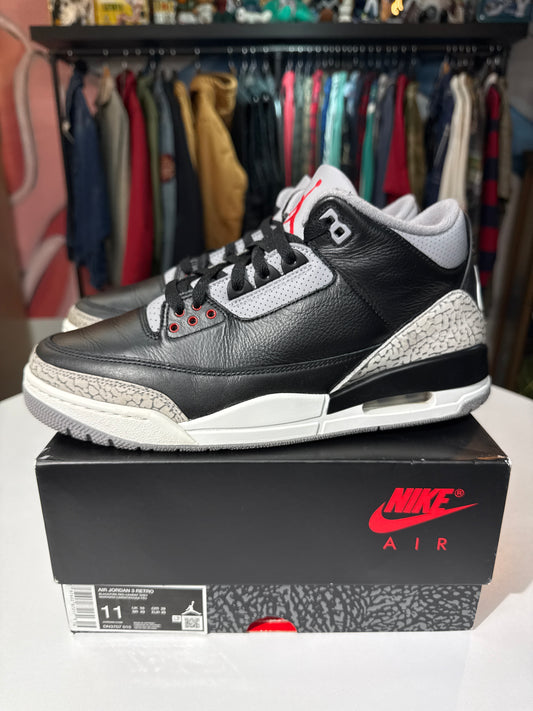 Preowned Jordan 3 Black Cement (2024)