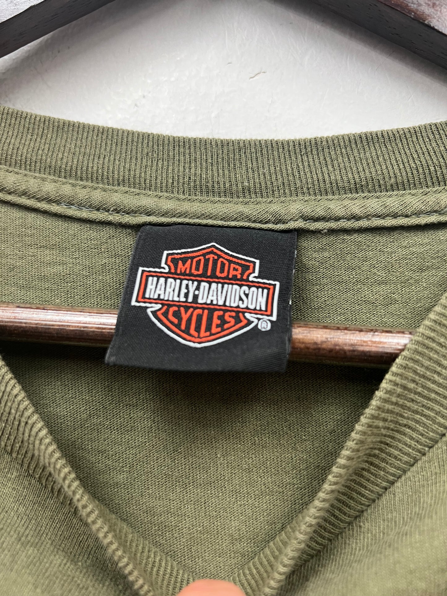 Vintage Harley Davidson Moss Green Tee